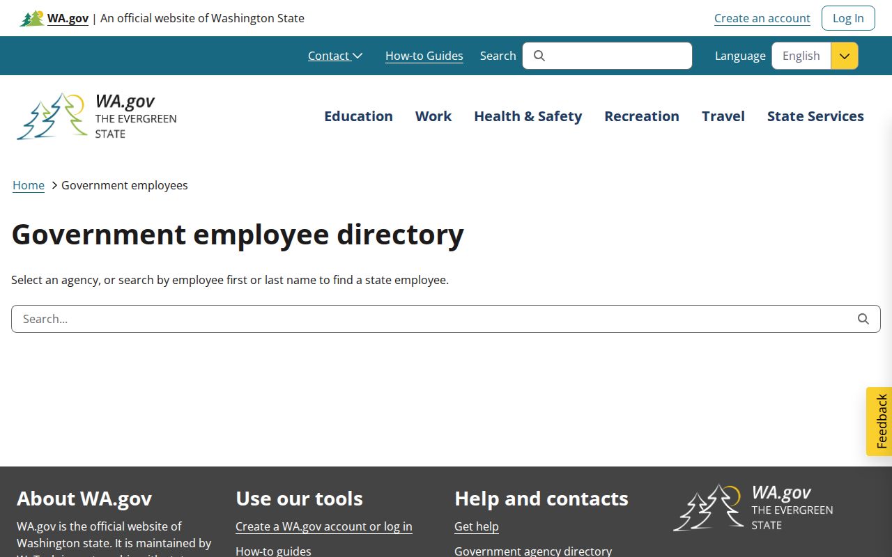 Lakewood people directories Washington state employee search